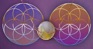 Dancing Orbit necklace and Sacred Geometry