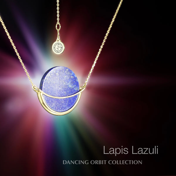 lapi_s_lazuli_14様 Dancing Orbit ⋅ Lapis Lazuli ⋅ Necklace - Gems In Style