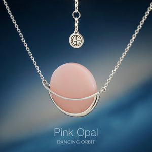 Dancing Orbit ⋅ Pink Opal ⋅ Necklace