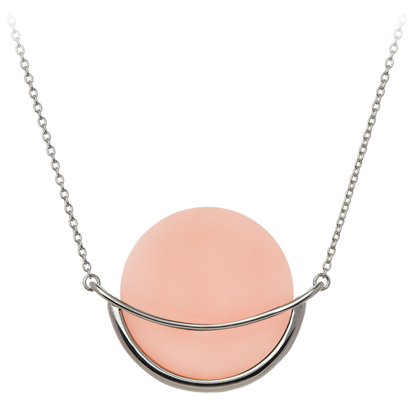 Dancing Orbit ⋅ Pink Opal ⋅ Necklace - Gems In Style