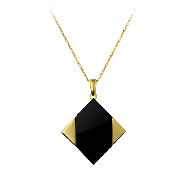 Magic Quad ⋅ Onyx ⋅ Necklace - Gems In Style