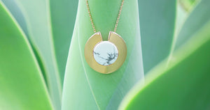 Howlite gemstone necklace by Gems In Style Jewellery