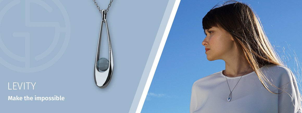GEMS IN STYLE silver necklaces, Levity collection, natural gemstones, 925 Sterling Silver with Rhodium or 14K Gold plating. Modern Minimalist Gemstone Jewellery.