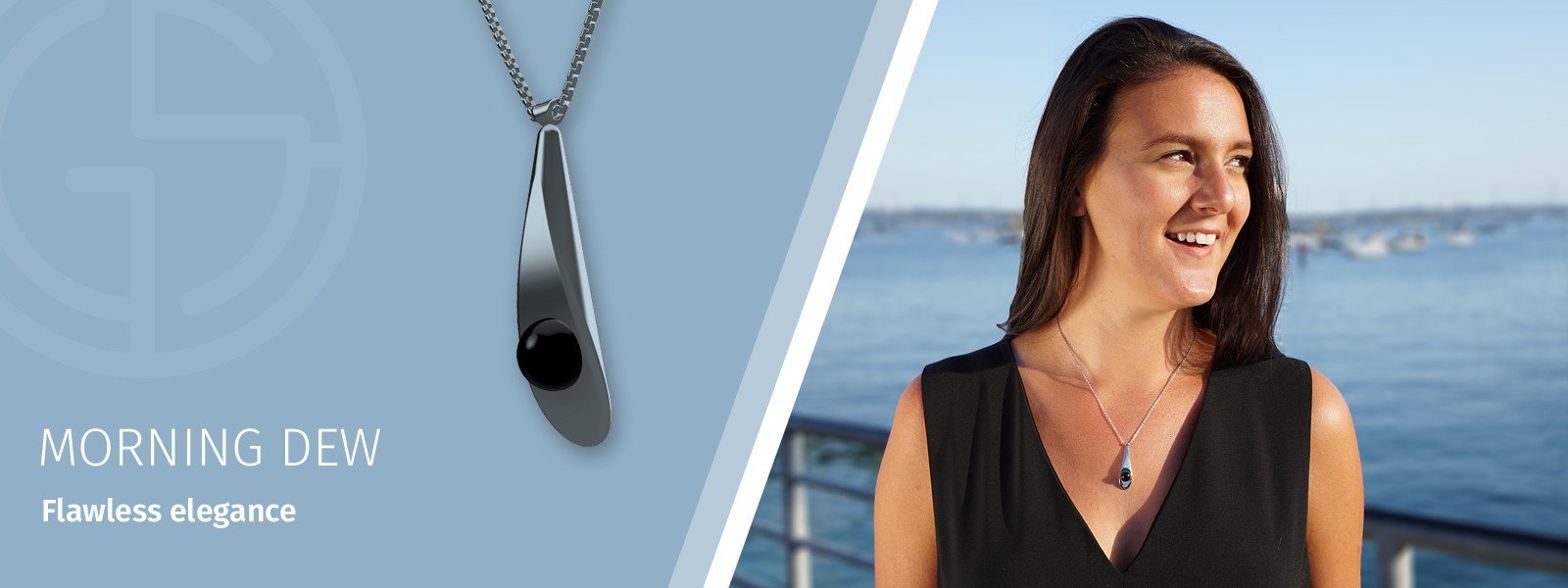 GEMS IN STYLE silver necklaces, Morning Dew collection, natural gemstones, 925 Sterling Silver with Rhodium or 14K Gold plating. Modern Minimalist Gemstone Jewellery.