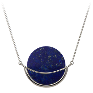 Lapis Lazuli gemstone necklace, Dancing Orbit collection by Gems In Style Jewellery